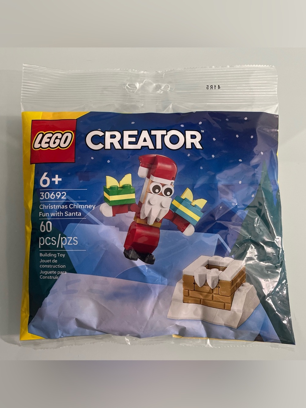 New LEGO Creator Christmas Chimney Fun with Santa #30692 60 pcs